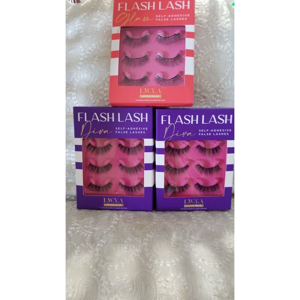 The Flash Lash Self‑Adhesive False Lash Trio from LWYA